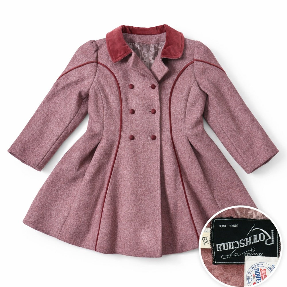 ❄️Vintage Rotschild Girls Wool Swing Coat 6X | ILGWU Union Made USA